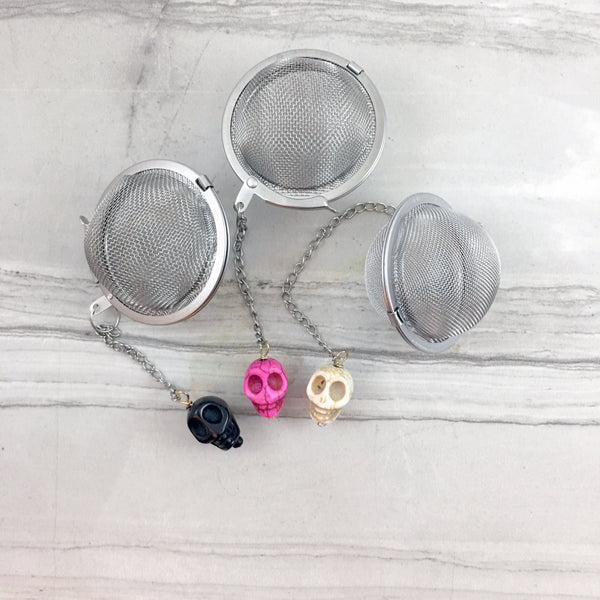 Tea Git Box, Touch Of Grey Tea, Skull Sugar Cubes, Tea Infuser Ball